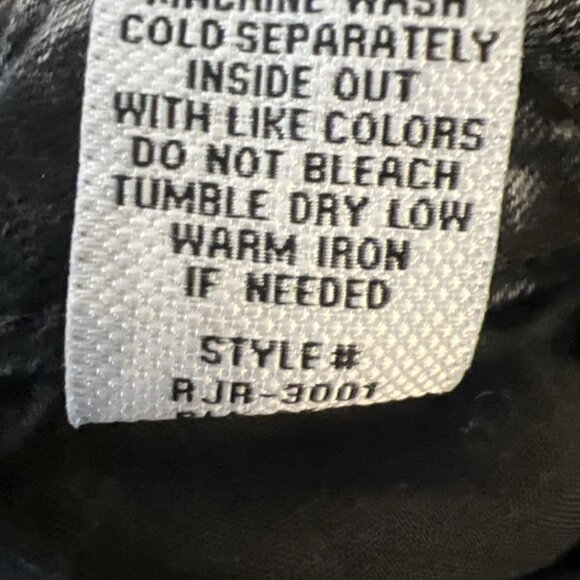 Wide Leg Fire & Rain Jeans Black Acid Wash Juniors Size 11 - Picture 5 of 12